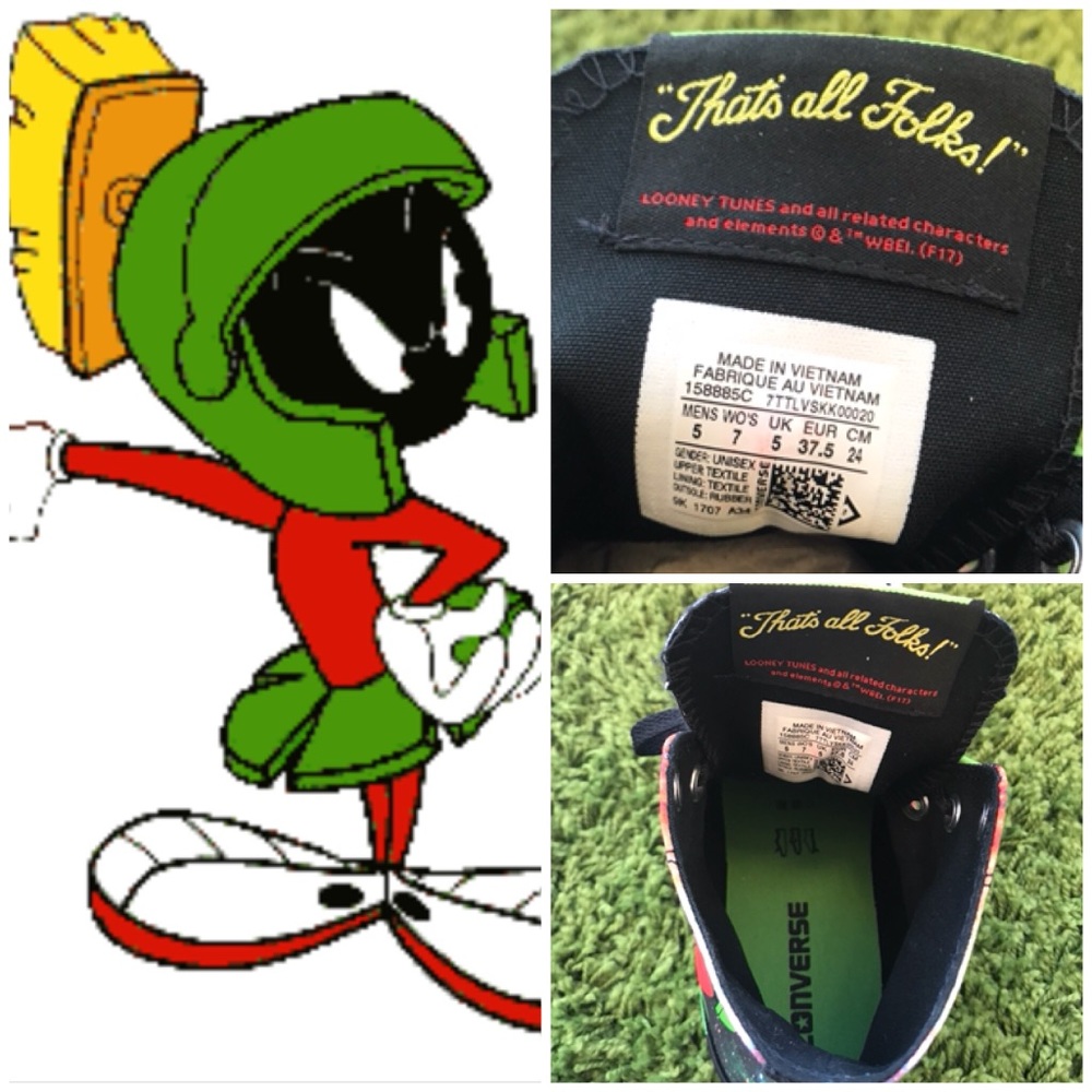 NWT Converse AdVulc Ctas Marvin the Martian WMNS - Picture 7 of 8